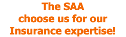 The SAA choose us for our Insurance expertise!